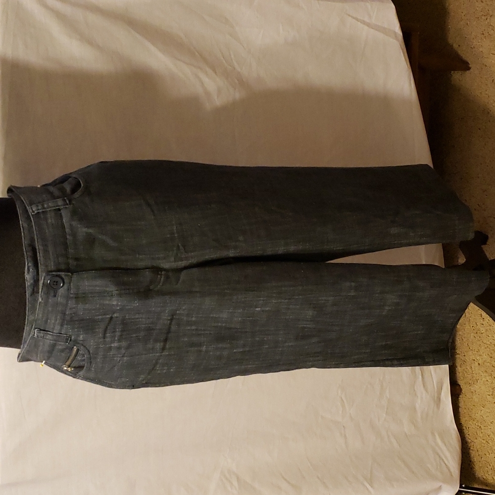 Blue grey stretch capri's